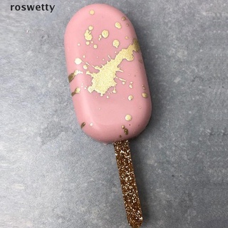 roswetty 10pcs acrílico helado palos paletas palos niños diy paletas molde cl (2)