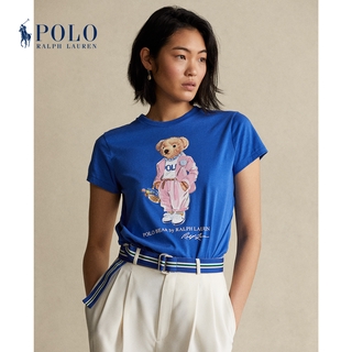 [Spot] Ralph Lauren Spring Women's Picnic Polo Bear Short Sleeve T-Shirt RL22076