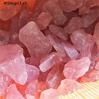 mimgo1: 1 pieza de cristal de cuarzo fluorita natural, color rosa, áspero, pulido, grava, espécimen [cl]