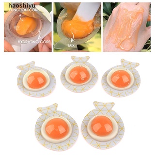 Haoshiyu 5Pcs máscara de huevo para dormir hidratante hidratante iluminador encogimiento poros cuidado de la piel BR