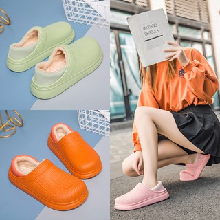 Invierno nuevo estilo de las mujeres zapatillas de pan de algodón zapatillas de moda interior al aire libre cómodo deslizamiento en las mujeres zapatillas