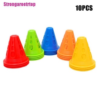 [Strong] 10Pcs/Lot Sport Football Soccer Rugby Training Cone Cylinder Outdoor Football