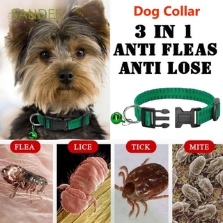 SANDEE Nylon Neck Strap Adjustable Anti Flea Mite Tick Dog Collar Kill Insect Mosquitoes Outdoor Insecticidal Safety Effective Pet Suppies/Multicolor