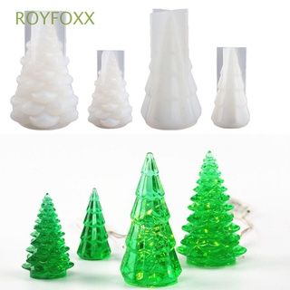ROYFOXX Arte Árbol De Navidad Luz Hecha A Mano Cristal Epoxi Moldes De Resina Nuevos Silicona Para Hacer Joyas Herramientas DIY Artesanía Fundición
