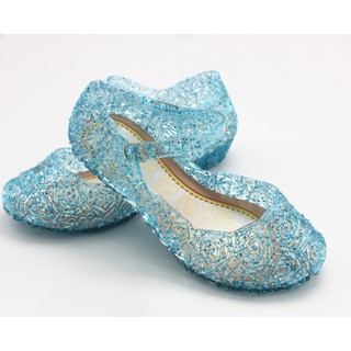 yjfashion frozen elsa zapatos niños niñas sandalias cenicienta cristal princesa (4)