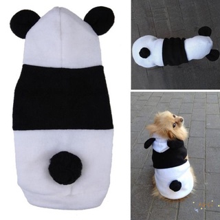 ropa de perro para mascotas lindo panda suave sudadera con capucha mascota cachorro manga corta camisas disfraz ropa