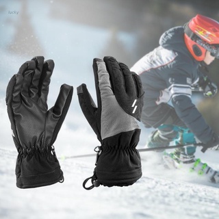 lucky invierno caliente guantes de esquí hombres mujeres a prueba de viento manoplas deporte al aire libre ciclismo esquí