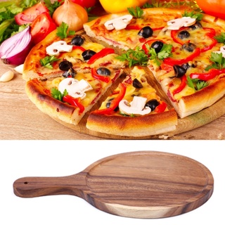 Be> bandeja de Pizza redonda de madera con mango de Pizza Peel Paddel bandeja de pan (9)