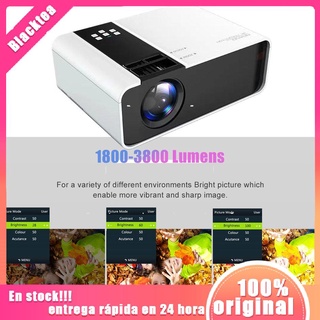 【En stock】Mini Projector 1080P Portable Video Projector WIFI Digital Beamer Home Cinema@blacktea