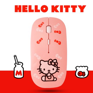 ultra-delgado hello kitty ratón inalámbrico 2.4g lindo kt gato de dibujos animados spot