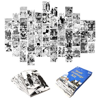 50 piezas anime manga póster estético foto pared collage kit de impresión hd arte imagen para dormitorio decoración niños regalo de navidad