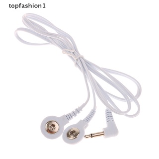TOPF Electrode Lead Wires Jack Dc Head 3.5Mm Snap Replacement Tens Unit Cables 2-way .