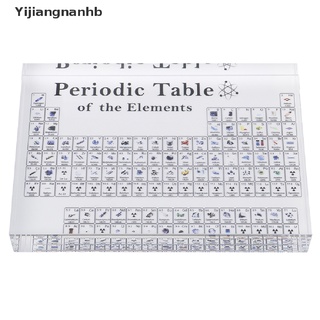 yijiangnanhb pantalla de tabla periódica con elementos reales niños enseñanza de la escuela elemento químico caliente