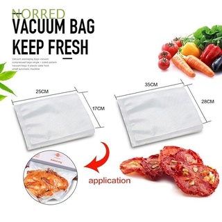 norred plástico ahorro de alimentos bolsas de embalaje de carne envasado al vacío bolsa de frutas 100pcs ahorro de grano accesorios de cocina packer bolsa de almacenamiento