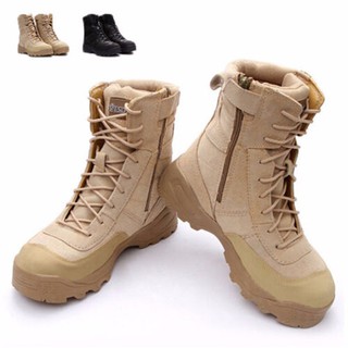 hombres táctico ejército para hombre de encaje zapatos botas de tobillo impermeable (1)