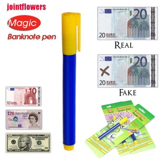 jtcl 2x nuevo probador de billetes bancarios/bolígrafo detector de dinero/marcador de billetes falsos/oficina jtt