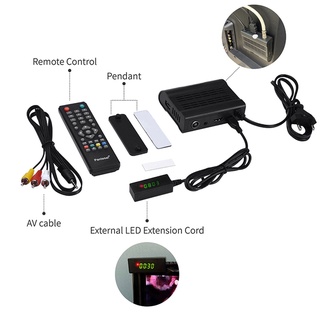 dvb-t2 hd 1080p decodificador digital tv receptor kit + mando a distancia duradero