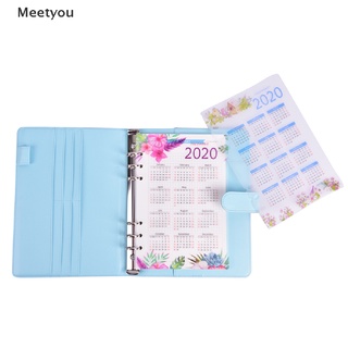 [meetyou] calendario 2020 lindo 6 agujeros pp a5 a6 carpeta planificador cuadernos papel índice divi sa cl