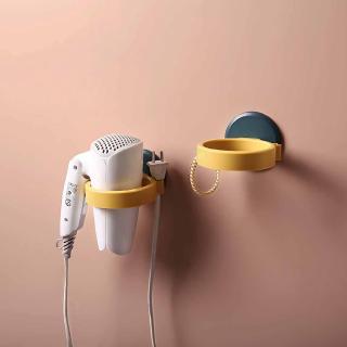 buen durable baño montado en la pared eléctrico secador de pelo titular estante de almacenamiento