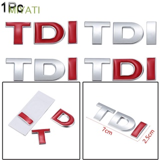MIYATI Rear Boot 3D Auto Decal TDI Trunk Lid Car Sticker Chrome Car Styling DIY Emblem Badge Vehicle Tailgate