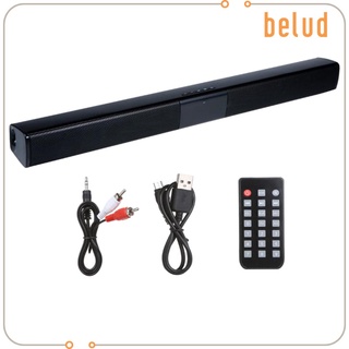 [belud] Barra de sonido negra larga de 22 pulgadas para TV Bluetooth altavoz potente Multi-entrada (6)