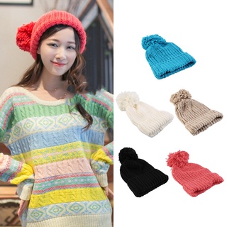 Hot Winter Warm Women Oversized Braided Knit Crochet Baggy Hat Ski Cap Gift