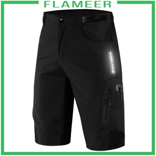 [FLAMEER] Pantalones cortos deportivos reflectantes casuales holgados para hombre