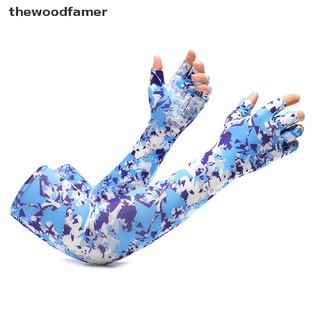 [woo] Guantes de manga de brazo para hombres y mujeres/calentadores de brazo/calentadores de brazo/cubierta de protección UV.