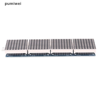 pumiwei max7219 módulo de matriz de puntos microcontrolador 4 en una pantalla con línea cl 5p
