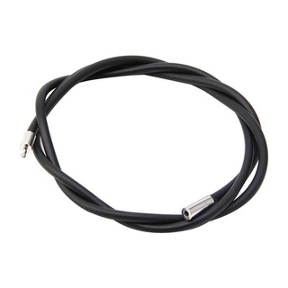 DU 3mm Black Rubber Cord Necklace With Stainless Steel Closure 24 Inch