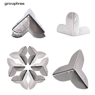 grouptree - soporte de esquina decorativo de metal vintage para caja de pecho cl