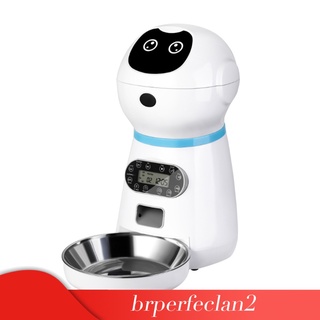 Brper2 Alimentador Automático Para mascotas 3.5l con pantalla Lcd grabación De Voz Para perros y Gatos