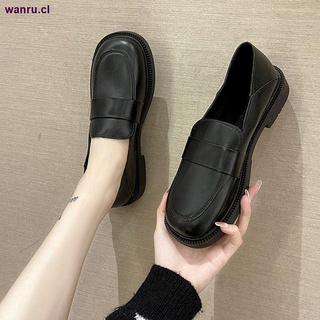 Small leather shoes female students Korean version of the wild retro British style flat shoes 2021 spring and autumn new jk Japanese shoes