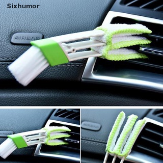 [sixhumor] cepillo de limpieza para el cuidado del coche para acondicionador de aire acondicionado de ventilación de hendidura herramientas de limpieza persianas duster cl