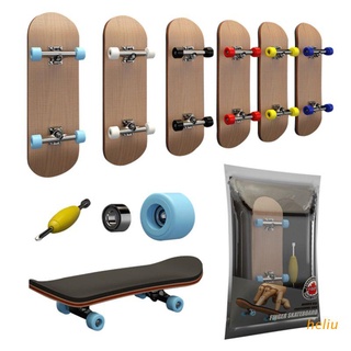 heliu Finger SkateBoard Wooden Fingerboard Toy Professional Stents Finger Skate Set Novelty Children Christmas Gift