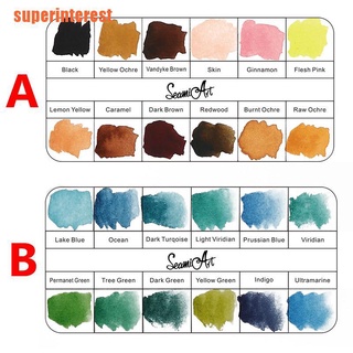 [est] caja de 12 colores de lata de acuarela sólida de piel de agua de color de pintura para retratos d (3)