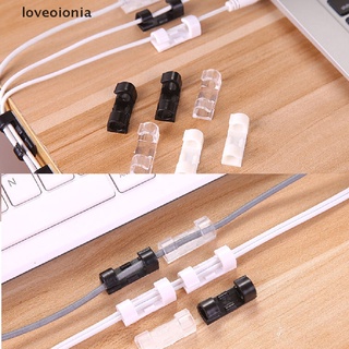 [Loveoionia] 16/20Pcs Wire Cable Clips Organizer Cord Management Holder USB Cable Winder DFGF