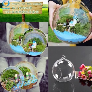 2017 creativo colgante bola de cristal florero maceta terrario contenedor decoración de oficina en casa (1)
