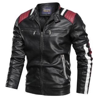Jaqueta de couro masculina casual moda gola jaqueta de motocicleta masculina estilo fino jaqueta de couro de qualidade masculina