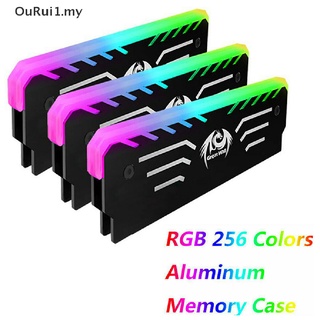 { FCC } PC Memoria RAM Enfriador De Enfriamiento Chaleco Disipador De Calor 256 RGB Luz Aluminio