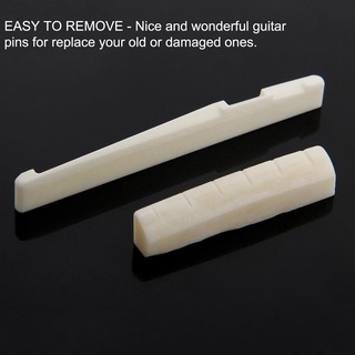 yuandao Mini Guitar Bridge Saddle String Acoustic Guitar Bone Bridge Saddle and Nut Enhance Appearance for Instrument