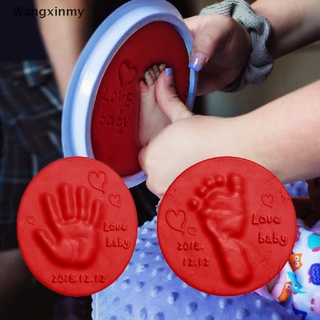 [wangxinmy] arcilla suave diy bebé recién nacido recuerdo impresión de mano huella no tóxica kit de arcilla juguete venta caliente