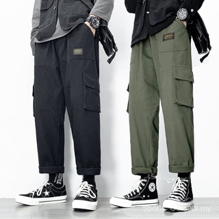 Multi-estilo monos de los hombres pantalones S-3XL Spot recto suelto pantalones de trabajo pantalones casuales pantalones de algodón pantalones militares de la marca Popular bolsillo lateral pantalones de trabajo pantalones EnUS