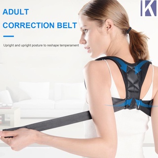 (Keepdreaming) Corrector de postura de espalda ajustable Invisible mujeres hombres cinturón hombro soporte