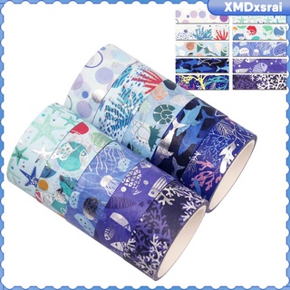washi cinta set 4m decorativo papel enmascaramiento cinta para manualidades scrapbooking