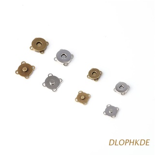 DLOPHKDE 10x 14/18mm Magnetic Purse Quincunx Snaps For Clasps Closure Wallet Bags Handbag