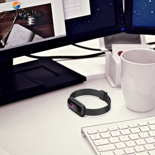Pulsera De Metal De acero inoxidable Para reloj inteligente Fitbit Luxe con hebilla De malla