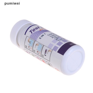 pumiwei 50pcs 5in1 pool spa tiras de prueba de agua cloro bromo ph alcalinidad dureza cl (2)