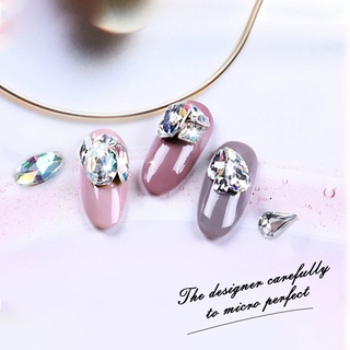 annamarie mujeres uñas arte cristal fondo plano manicura accesorios 3d uñas arte decoración purpurina vidrio diverso tamaño diamante diamantes de imitación diy arte de uñas (8)