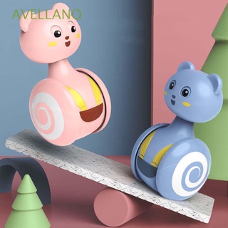 AVELLANO Interesting Baby Tumbler Toy Roly-poly Educational Toy Tumbler Children Toy Newborn Hand Bell Cartoon Toddler Sliding Funny Early Learning Rattles/Multicolor